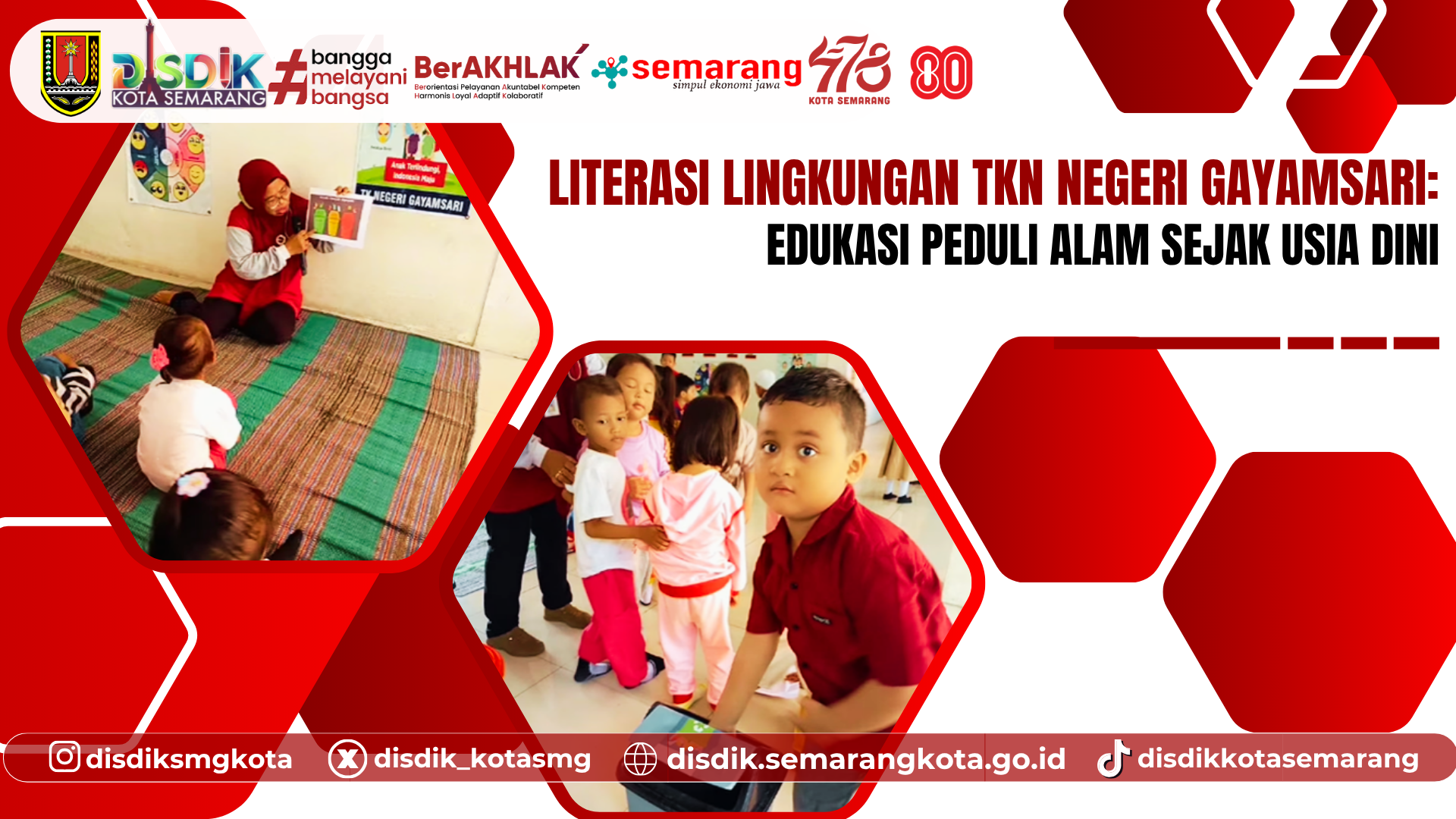 Literasi Lingkungan TKN Negeri Gayamsari: Edukasi Peduli Alam Sejak Usia Dini